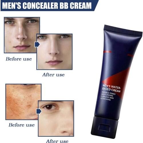 Hot Mens Makeup Concealer BB Cream Nature Color Whitening Liquid Concealer Brighten Makeup Cream FRE-Drop