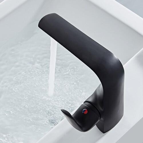 Basin Faucets Elegant Sink Mixer Tap Classic Style Single Handle Single Hole Faucet Deck Mounted Bathroom Brass Water Crane