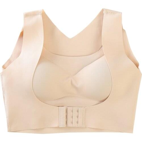 Gather Correction Hunchback Bralette Without Bones Underwire Womens Comfortable Underwear Tube Top For Women Braces Supports TK