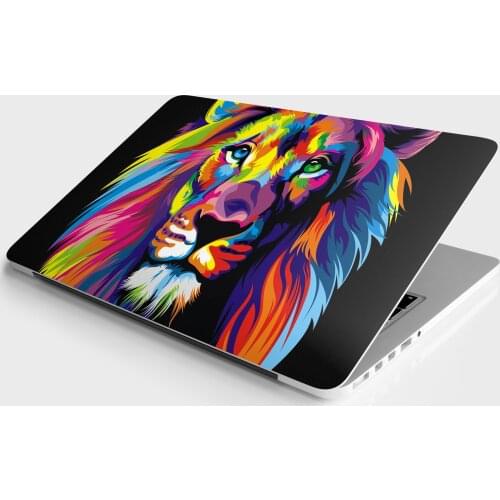 Sticker Master Lion Color universal sticker laptop vinly sticker skin cover for 10 12 13 14 15.4 15.6 16 17 19" inc notebook decal macbook,asus,acer,hp,lenovo,huawei,dell,microsoft,msi,apple,toshiba,compaq