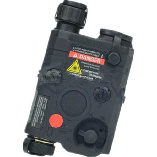 Tactical flashlight AN-PEQ-15 tail switch Upgrade Version LED White light + Red laser with IR Lenses black DE 0066 0067