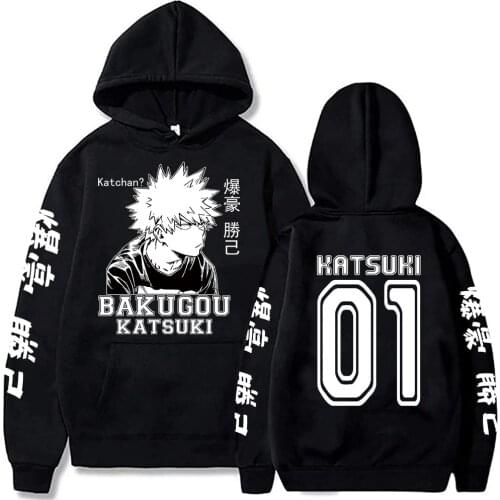 My Hero Academia Hoodies Anime Graphic Hoodie for Men Women Sportswear Bakugou Katsuki Cosplay Tracksuit Clothes