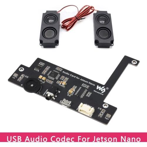 USB Audio Codec for Jetson Nano Sound Card Driver-Free With 2 Speaker For Nvidia Jetson Nano B01 2GB