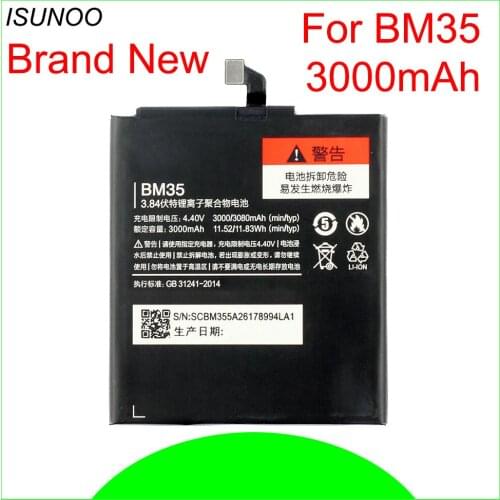 10pcs/lot BM35 3000mAh Battery For Xiaomi Mi 4C Mi4C Mobile Phone Replacement Accumulator Li-ion Batteries
