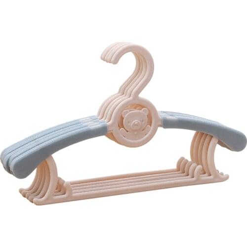 10pcs/lot Baby Plastic Hangers For Clothes Scaling Multi-function Hanger Children Clothes Hanger
