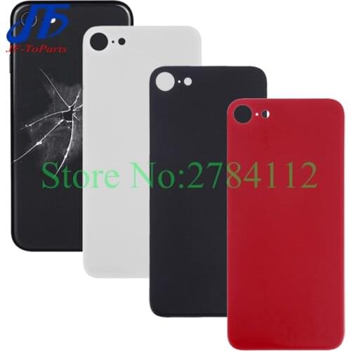 10Pcs With Wide Big Bigger camera hole Back Battery Glass Cover Replacement For iPhone SE 2020 SE2 SE 2 Rear Housing Door