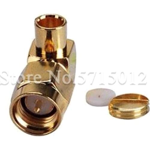5PCS RF Connector SMA-JWB3 Bend Male Head Internal Thread Internal Needle SMA Cable Connectors For RG141 RG402
