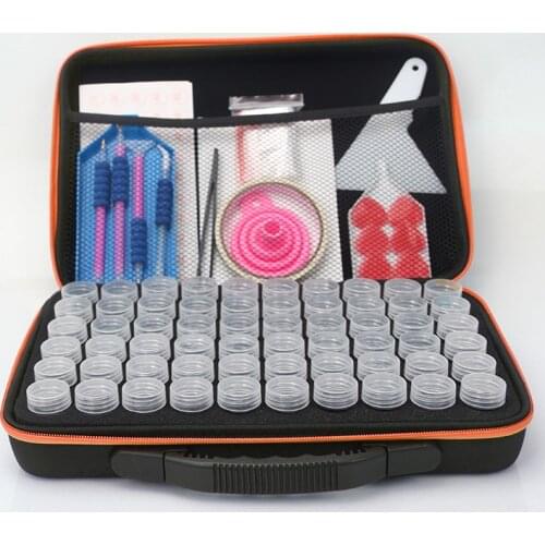 60 Bottles 5D Diamond Painting Accessories Tools Storage Containers Box Kits with DIY Diamond Art Tool Glue Pen chrismas gift