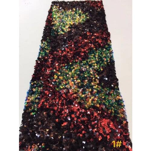 African lace fabric 2019 high quality lace French cheap lace fabric with sequined lace ornament ZX33911