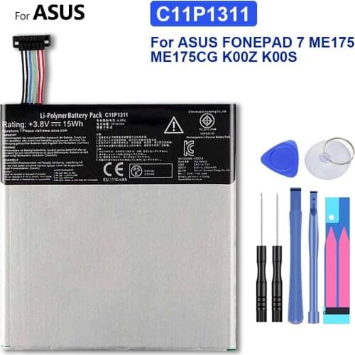 C11P1311 Battery For ASUS FONEPAD 7 ME175 ME175CG K00Z K00S 3910mAh + Free Tool