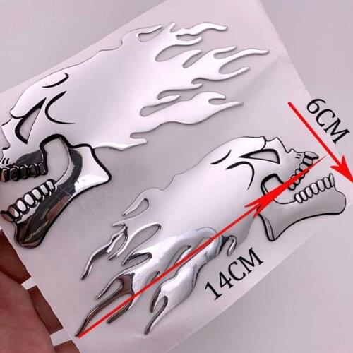 Motorcycle Helmet Decoration Stickers Ghost Skull 3D Motorcycle Car Truck Decals Tank Pad Fuel Fairing C0M3
