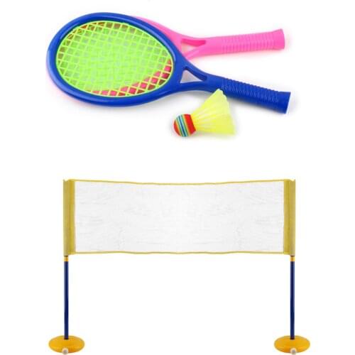 Kids Tennis Racquet Set Badminton Tennis Volleyball 3-in-1 Tennis Racquet Set With Balls Outdoor Activities Toy For Children