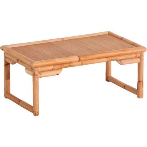 Household bamboo cane window tables high quality small tatami balcony leisure low tea table chairs set simple modern style