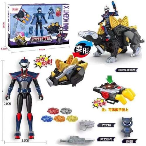 2021 MiniForce Transformation Action Figure Toys Agent Toys X Volt Semey Air Force With Small Kids Toys For Boys Gifts Black