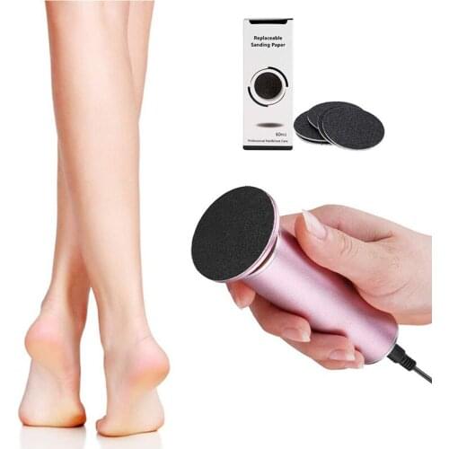 Electric Feet Callus Remover Speed Adjustable Foot File Pedicure Machine with 60pcs Sandpaper Discs Pedicure Tool Kit for Feet