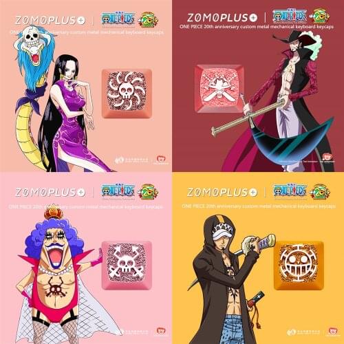 Key cap mechanical keyboards keycap personality design,ONE PIECE series theme key cap Cherry MX axis aluminum alloy keycaps