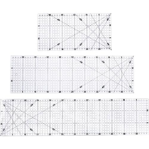 1 Pc 30x15cm Acrylic Patchwork Aligned Ruler Transparent Drawing Ruler Office School Sewing Measuring Supplies Drafting Supplies