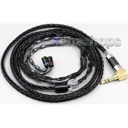 LN006359 XLR Balanced 3.5mm 2.5mm 8 Core Silver Plated Headphone Cable For Flat Step JH Audio JH16 Pro JH11 Pro 5 6 7 BA Custom