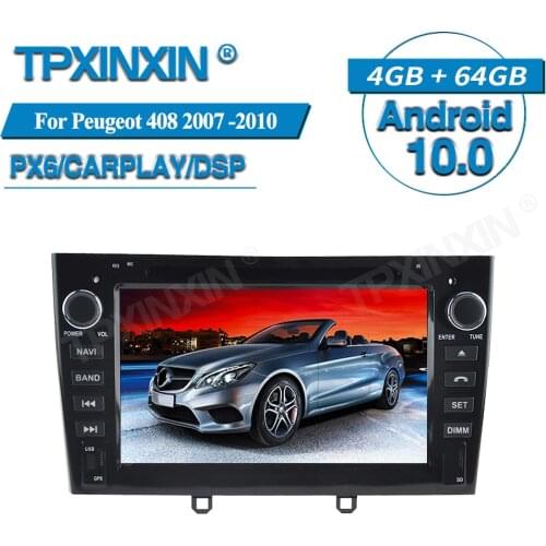 64G For Peugeot 408 2008-2010 Android Radio Car Multimedia Player GPS Navigation Audio Stereo Screen DVD Head Unit Tape Recorder