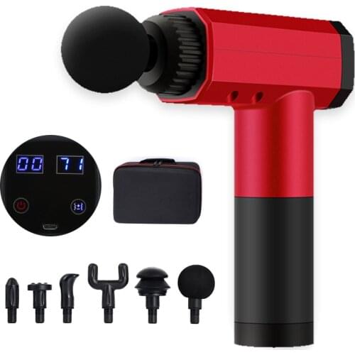 Massage Gun Fascia Gun Sport Therapy Muscle Massager Body Relaxation Pain Relief Slimming Shaping Massager With LCD Display