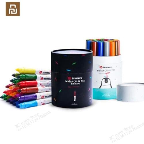 24 color youpin mijia washable watercolor pen child fun dyed watercolor pen art mark painting pen school supplies smart home