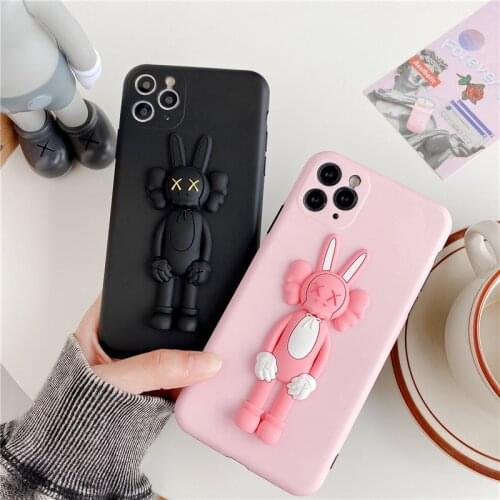 Couple Cartoon 3D Rabbit Apple Xsmax Phone Case XR for Iphone11pro/7/8Plus Soft