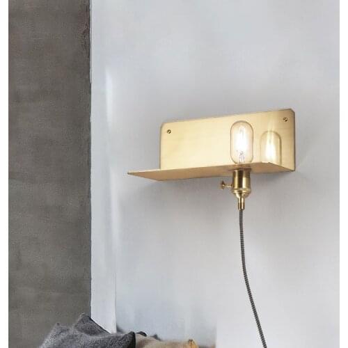 Nordic Minimalism Glass Globe Lustre E27 Led Wall Lamp Corridor Retro Led Wall Scones Black / Gold Metal Luminaires Lighting