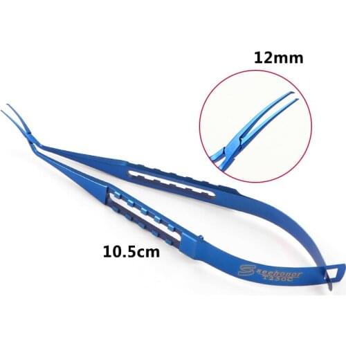 Ophthalmic Microscopy Instruments Titanium Alloy Microcapsulehexis Forceps Stainless Steel Huff Type