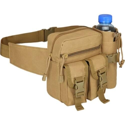 Outdoor Waist Pack Fanny Pack Military Waist Bag with Water Bottle Holder 20CA