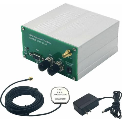 Made by Bg7tbl 10MHz GPS DISCPLINED CLOCK GPSDO 10M OUTPUT Square WAVE Squarewave +power supply +Antenna