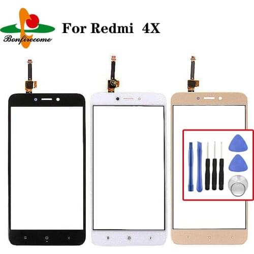 4X For Xiaomi Redmi 4X Redmi4X Touch Screen Panel Sensor LCD Display 5.0" Glass Digitizer Replacement Parts