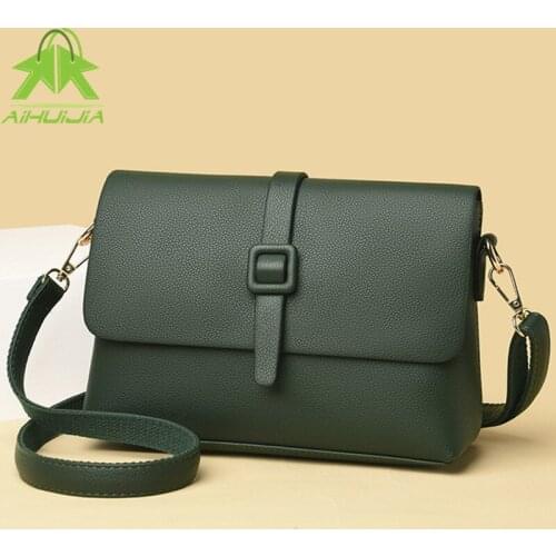 Fashion Simplicity Womens Shoulder Bags Luxury Design Messenger Bag 2021 New High Quality Pu Leather Retro Women Travel Handbag