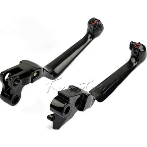 Motorcycle Brake Clutch Lever Skull Hand for Harley Davidson SoftailXL Sportster 883 1200 FXDWG Dyna Wide Glide FXDB Street Bob