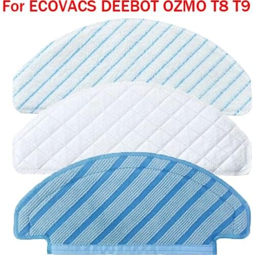 For ECOVACS DEEBOT OZMO T8 Max T8 AIVI T9 MAX T9 AIVI Vacuum Cleaner Disposable Mop Pads Microfiber Mop Cloth Rags Spare Parts
