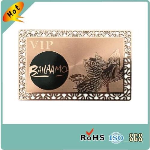 High Quality CR80 Standard Size Printed Business Metal Card