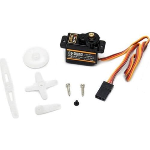 1pc EMAX ES08MD II 12g/2.4g/0.08g sec High Speed Metal GEAR Digital Servo For RC Helicopter Airplane Car