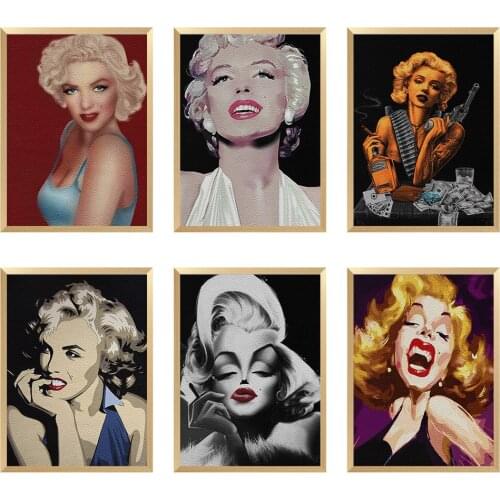 Celebrity Marilyn Monroe Lady Imitation Lychee Pattern Leather Sheet Bag Gift 22*30CM A4