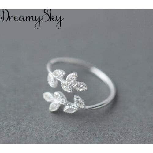 2020 Punk Vintage Crystal Leaf Rings For Women Charming Ring Bohemian Wedding Fashion Jewelry Party Gifts