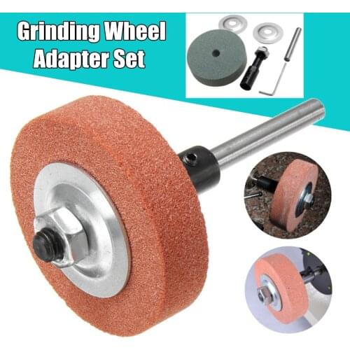 120-150 Grit 70x20x10mm Grinding Wheel Adapter Set Abrasive Tools Electric Drill Change Into Grinding Machine Wheel Plus