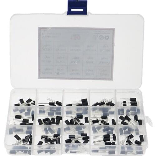 150pcs/set 15Values TO-92L Transistor Assortment Kit 2sc3228 2sc2500 2sc2655 2sc1384 2sc2383 2sd468 2SC2482 2SB764 2SD667 2SA684
