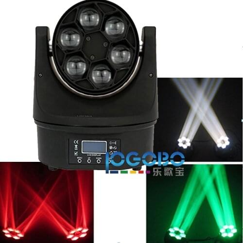 15Wx6 Mini Moving Head Led Stage Disco DJ DMX Spot Lamp Gobo Strobe Laser Show Party Licht Soundlights Home ColorMusic Lumiere