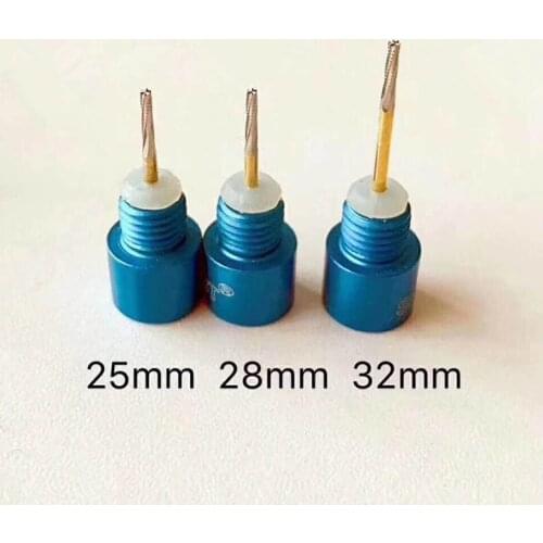 3pcs/set Dental Tungsten Steel Carbide Burs Fissure Drill Crown Cutting Bur For High Speed Lab Tools Length 25 / 28 /32mm