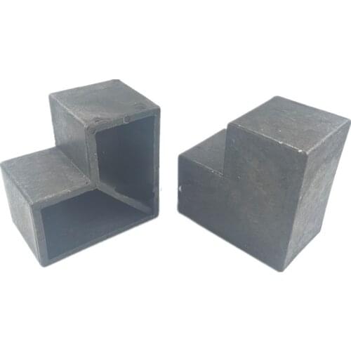 50x50 Square Tube 5*5CM Aluminum Alloy Door And Window Special Corner Code L Shaped Right Angle Elbow Pipe Connector