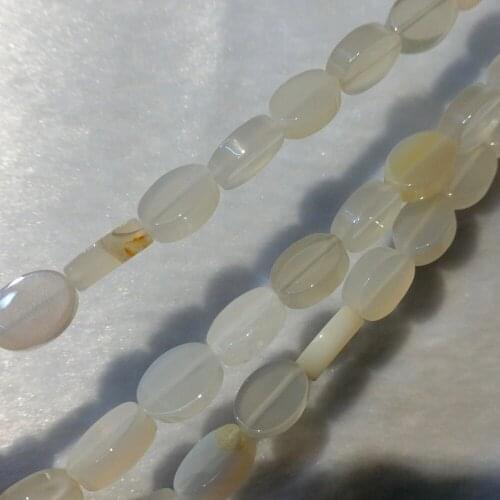 56pcs Oval Shape White Agates Pyrite Charms Natural Stone Loose Beads Accessories Jewelry Making Earring Bracelet Necklace Free