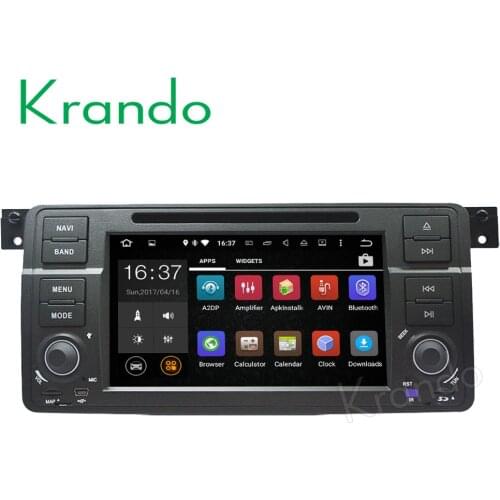 Krando Android 8.1 car radio gps dvd player android navigation multimedia for bmw e46 m3 rover 75 ZT MG 1998-2005 WIFI 3G DAB