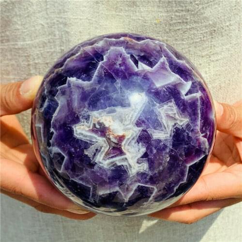 Large natural Dreamlike Purple Crystal Ball Natural Crystal chakra healing ball