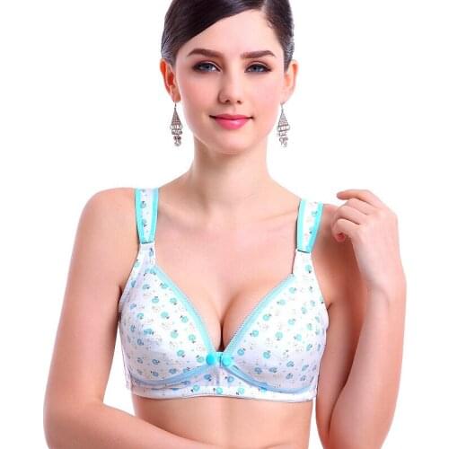 Maternity Breastfeeding Bra Nursing Bra Cute Dot Prevent Sagging for Pregnant Women Underwear Feeding Bra
