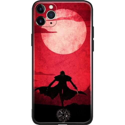 Alucard Hellsing Anime Poster Glass Soft Silicone Phone Case Cover Shell for iPhone SE 6s 7 8 Plus X XR XS 11 12 Mini Pro Max