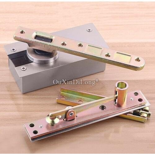 DHL Shipping 2Sets Heavy Duty Door Hinges 360° Rotary Invisible Hidden Door Pivot Hinges Install Up and Down Load-bearing 400KG