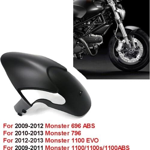 For Ducati Monster 696 796 1100 1100S ABS EVO 2009-2013 Motorcycle Fenders Front Wings Mud Guard Fender plastic Fairing
